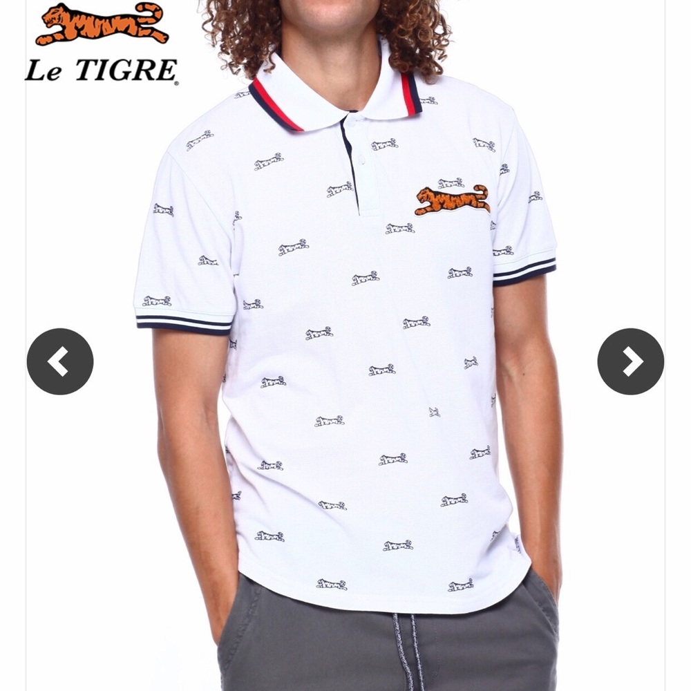 NWOT Le Tigre Garrett Polo Shirt - S